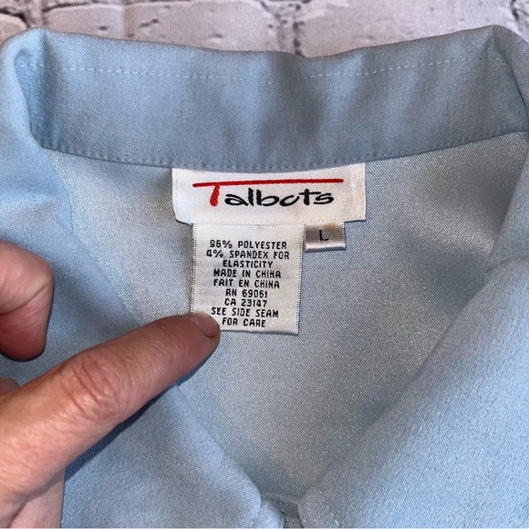 Y2K Talbots Vintage Unlined Coat Large Lightweight - Picture 6 of 10